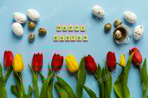 Preview: Happy Easter scrabble text