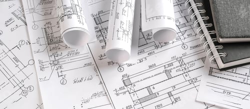 Preview: Architects concept, engineer architect designer freelance work on start-up project drawing, construc