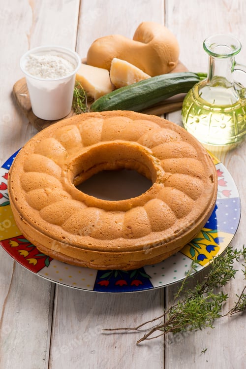 Preview: salted pie with scamorza cheese parmesan and courgettes