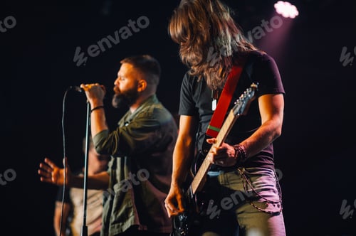 Preview: Guitarist and singer performing live on stage