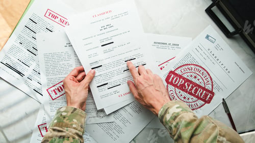 Preview: Soldier Reads Secret Documents.