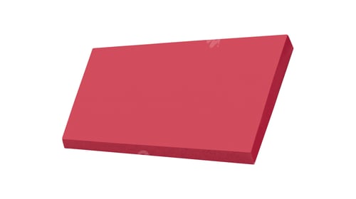 Preview: red sponge isolated on white