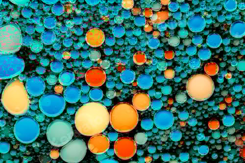 Preview: Abstract background colorful oil bubble in water wallpaper