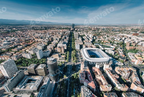 Preview: Cityscape skyline view of Madrid