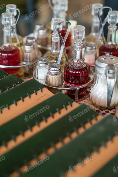 Preview: Table Setting with Condiments and Menu