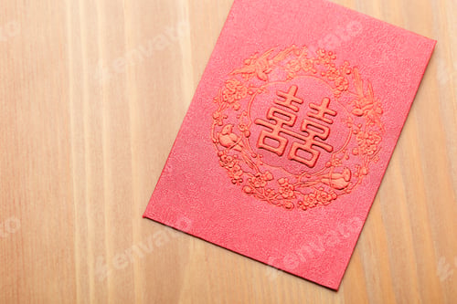 Preview: Chinese style invitation card for wedding