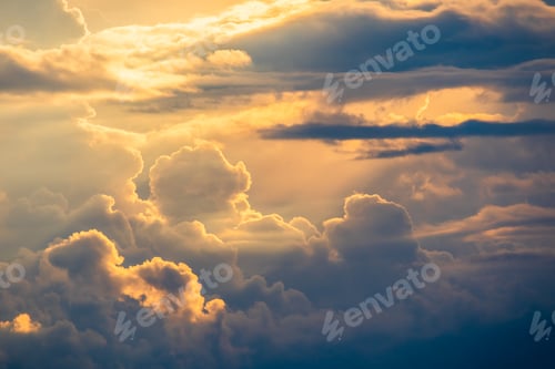 Preview: Golden Hour Clouds, a Serene Sky Above