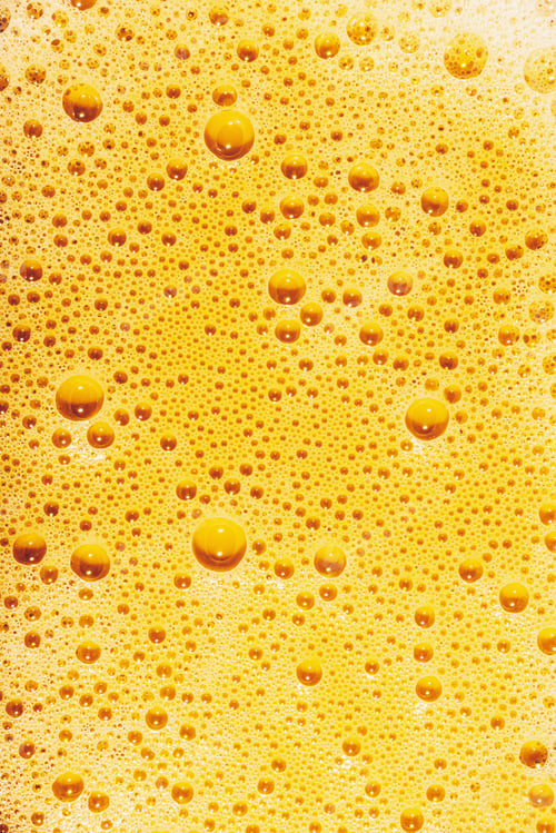 Preview: Yellow Soap Foam Texture- Bubbles Abstract Background On The Water