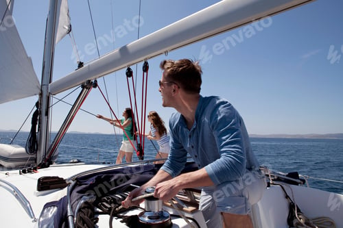 Preview: Team setting sail on yacht