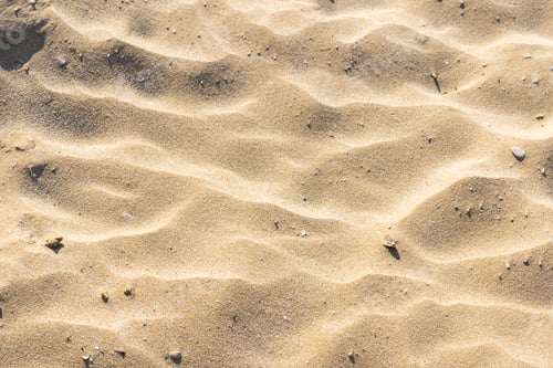 Preview: Closeup of sand pattern of beach in the summer.