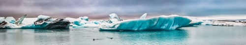 Preview: Panorama of the ice bay in Iceland