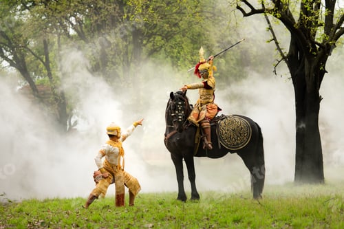 Preview: Khon, Is a classical Thai dance in a mask. In Ramayana literature.