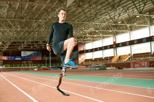 Preview: Handicapped Athlete Warming Up
