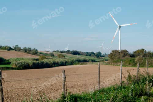 Preview: Wind Turbines Powering a Green Rural Landscape