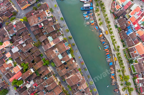 Preview: aerial view of Hoi An, Ancient Town, in vietnam