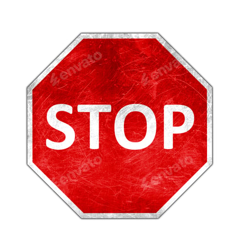 Preview: Illustration Stop sign isolated