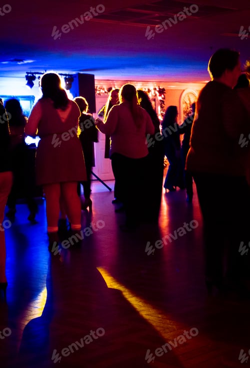 Preview: Night life, people partying to music and colorful lights; candid; real moments