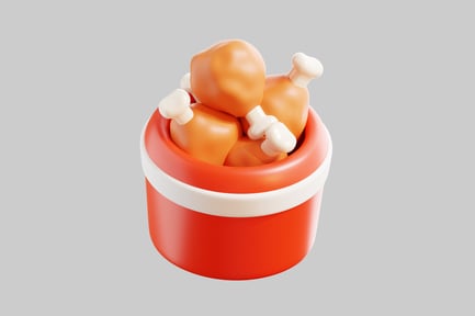 Preview: Cartoon fried chicken bucket