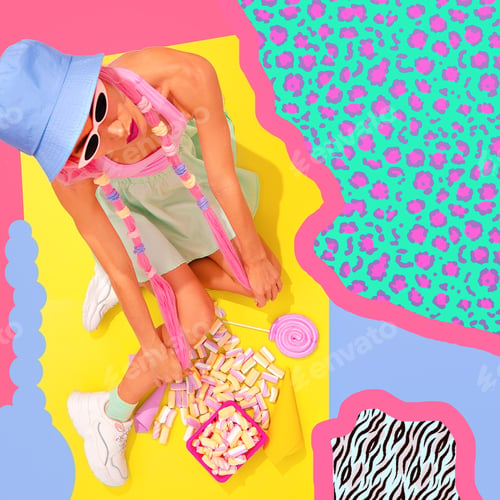 Preview: Collage Summer tropical