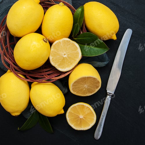 Preview: Fresh ripe lemons