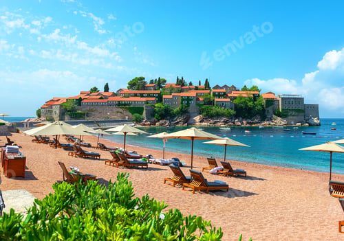 Preview: Beach at Sveti Stefan Island