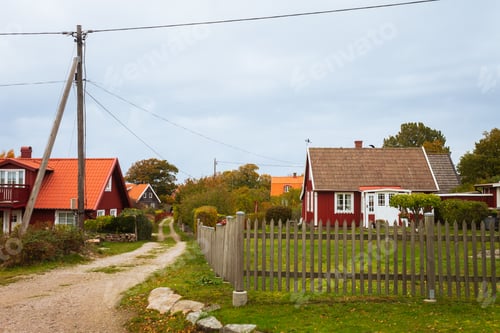 Preview: Wooden homes in Sweden suburb