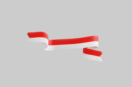 Preview: Red and white ribbon