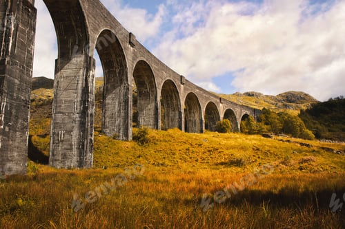 Preview: Glenfinnan Viaduct on the West Highland Line,Scotland.Harry Potter filming location