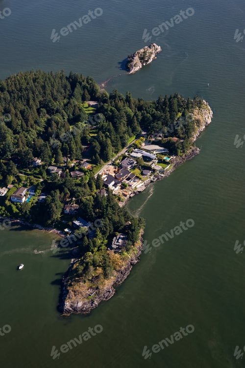Preview: Aerial View of Whytecliff Park in Horseshoe Bay, West Vancouver