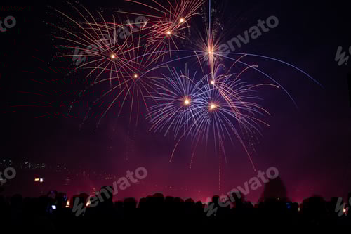 Preview: People watching fireworks