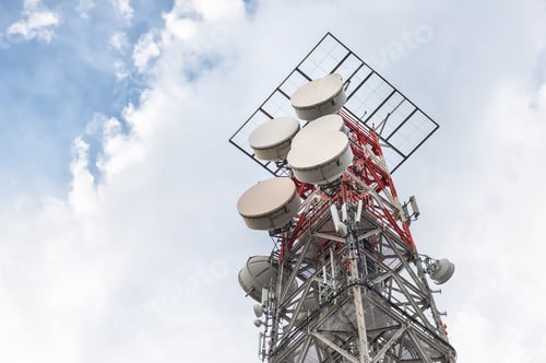 Preview: Telecommunication mast TV antennas wireless technology