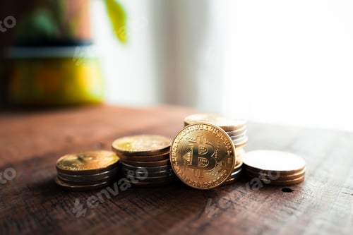 Preview: Crypto coins and graphs in the computer screen