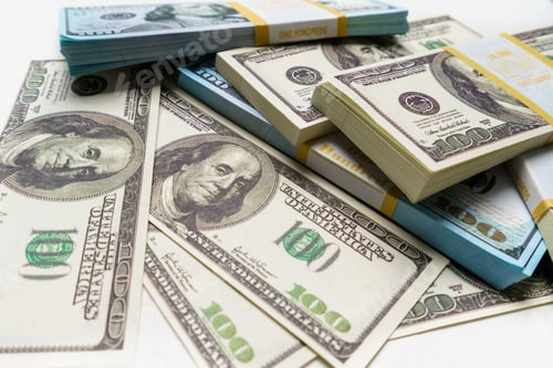 Preview: Close-Up Of American One Hundred Dollar Bills