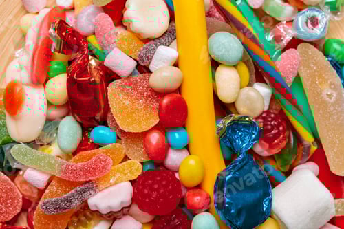 Preview: Different colorful fruit candy