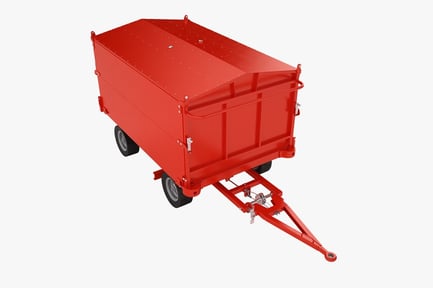 Preview: Red Airport Baggage Trailer