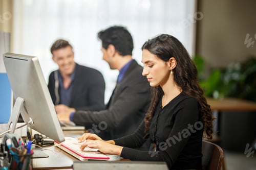 Preview: Business People Talking in Office