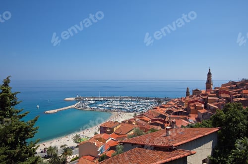 Preview: view of Menton town