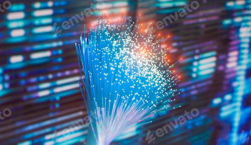 Preview: Abstract Background Of Fiber Optic Network Cables