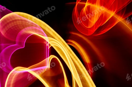 Preview: Colorful Light effect heart shape