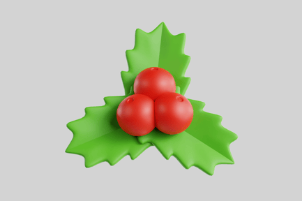 Preview: Holly Leaves Christmas Decoration