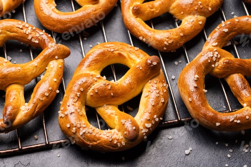 Preview: Freshly baked homemade pretzels