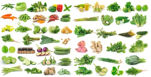Preview: fresh vegetable on white background