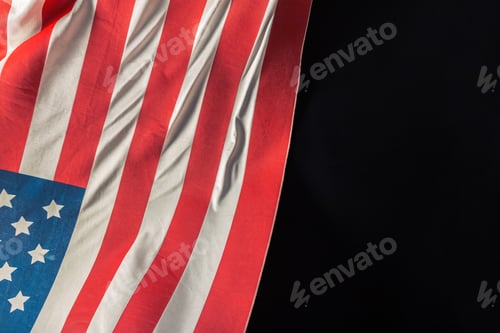 Preview: Patriotic American Flag Background with Red White and Blue