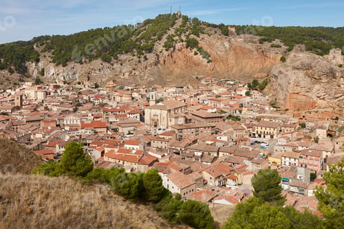 Preview: Fortified picturesque medieval historic town of Daroca, Zaragoza. Aragon, Spain