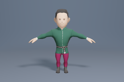 Preview: Medieval character prince