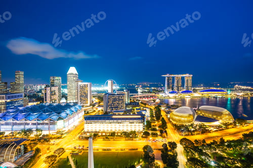 Preview: Beautiful architecture building exterior of singapore city