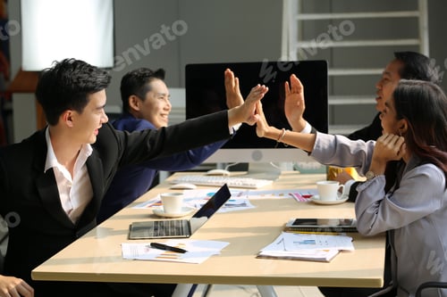 Preview: Business Meeting Talking With Colleagues In Office