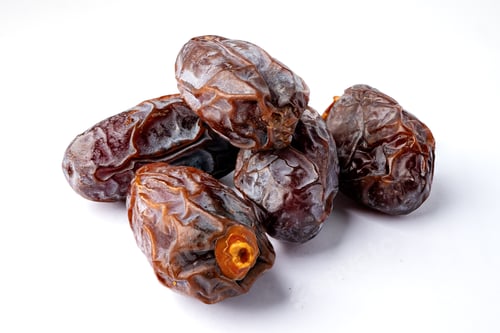 Preview: Date palm isolated on white background is a staple food of the Middle East
