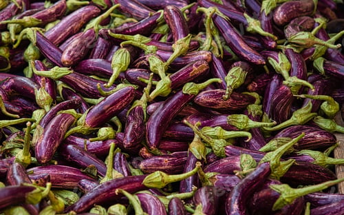 Preview: Summer village marketplace with vegetables in Greece