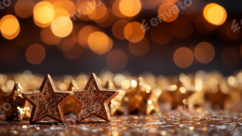 Preview: Holiday Shimmer: Golden Stars and Festive Lights